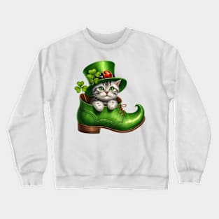 American Shorthair Cat Shoes For Patricks Day Crewneck Sweatshirt